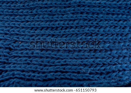 blue handmade scarf texture