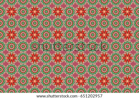 Seamless pattern with flowers. Raster ornate zentangle texture, endless pattern with abstract flowers. Seamless pattern can be used for wallpaper, web page background, surface textures.