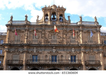 Palace in Plaza Mayor of Salamanca, Spain
