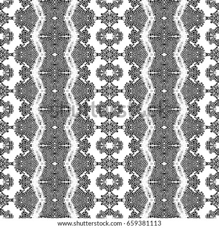 Black and white mosaic pattern for backgrounds, tiles and designs