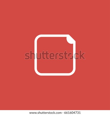 window icon. sign design. red background
