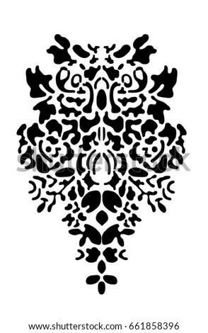Floral Neck embroidery in vector.