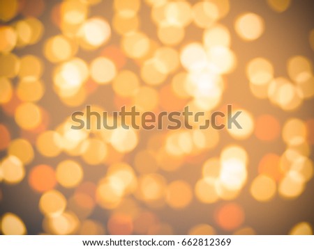 Abstract orange bokeh background in vintage style.