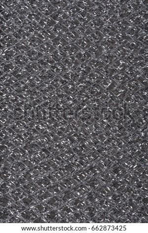 Macro shot of an aluminum metal filter background texture