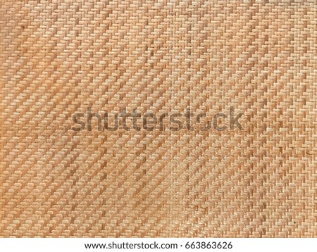 Sheet of brown color woven rattan textured background