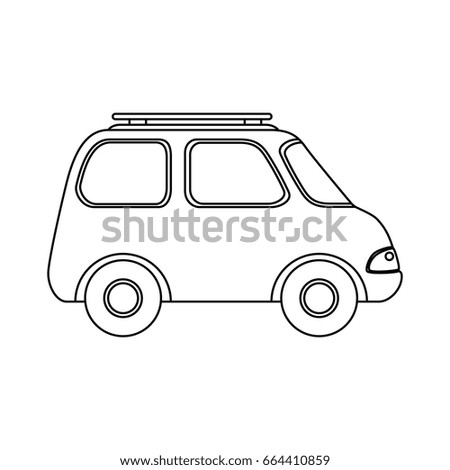 isolated travel car