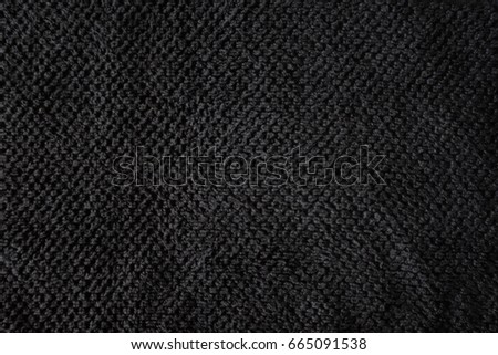 Black Fabric Cotton Texture