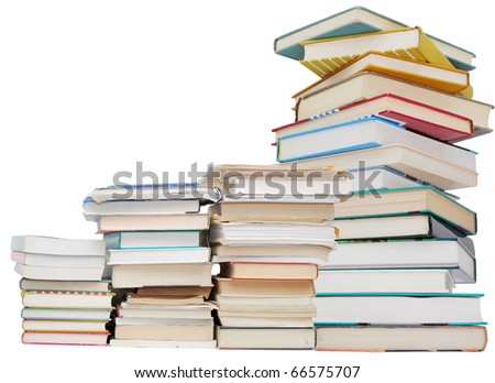 Education books stack