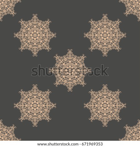 Seamless background with ornament. Wallpaper pattern