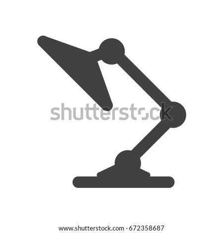 Table Lamp icon with trendy minimal style design. Illustrated vector