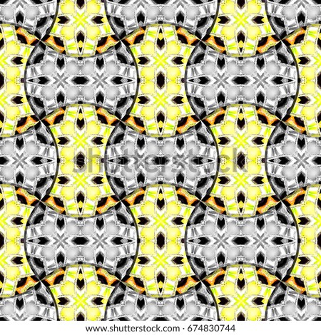 Colorful symmetrical pattern for textile, tiles and design