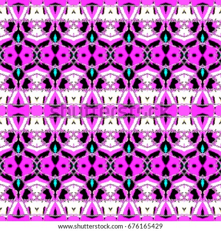 Seamless colorful pattern for textile, ceramic tiles and backgrounds