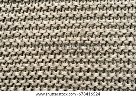 Light background of knitted textile for designers