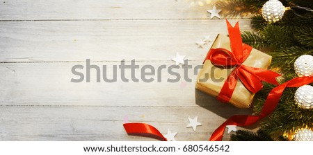 Christmas background with Lighting