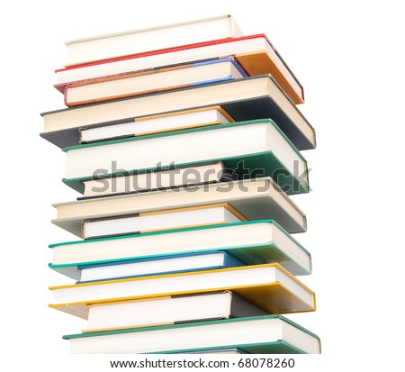 Hardcover books on stacking