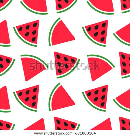 Seamless background with watermelon.