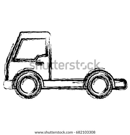 delivery service truck isolated icon