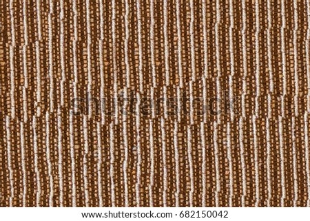 seamless brown fabric material with stitches background and texture