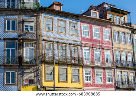 Colorful houses in Porto