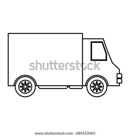 Delivery truck vehicle