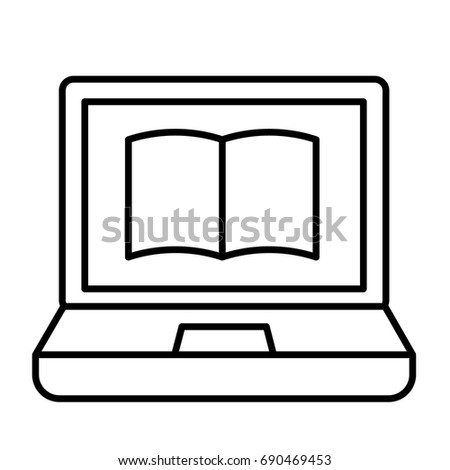 laptop book icon