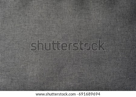 Black and white Canvas texture pattern. Grayscale fabric pattern.
