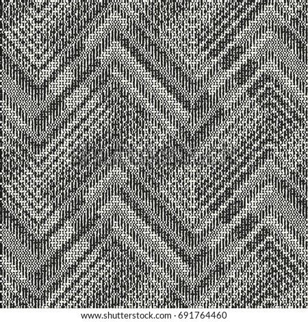 Abstract broken geometric motif mottled textured background. Seamless pattern.