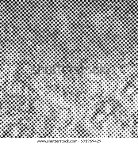 Grunge halftone black and white. Background pattern gray scale monochrome. Texture black and white vintage. Dark monochrome background for design
