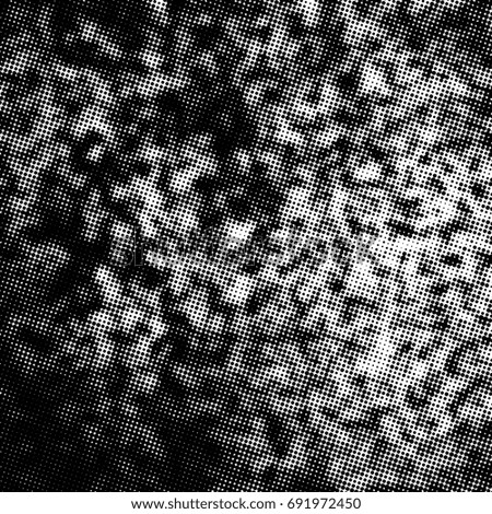 Grunge halftone black and white. Background pattern gray scale monochrome. Texture black and white vintage. Dark monochrome background for design