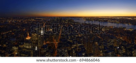 After the sunset, South Manhattan
