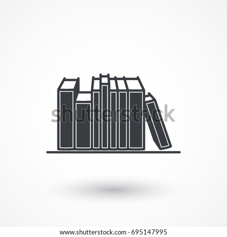 Books vector icon. Education symbol