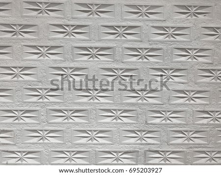 The Star-Square brick in tone of only white. The White brick's background.