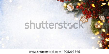 Christmas snow background.