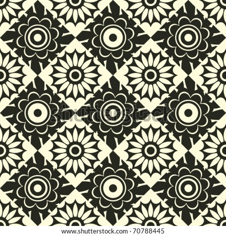 abstract geometric wallpaper design, vector florals
