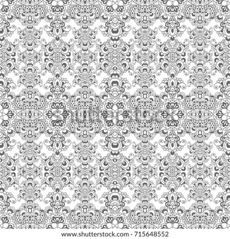 Seamless pattern of oriental ornament. Moroccan background. Lacy pattern.
