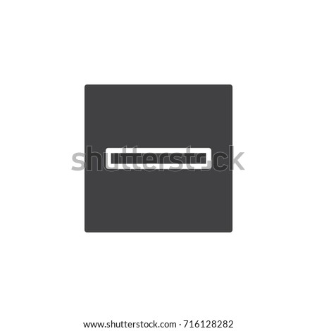 Dry icon vector, filled flat sign, solid pictogram isolated on white. Symbol, logo illustration.