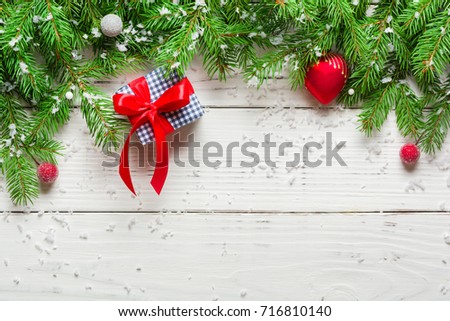 Christmas background. Gifts and congratulations on the New Year. Family meeting. Copy space.