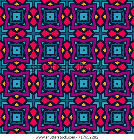 ethnic festive pattern for fabric. Abstract geometric colorful vintage seamless pattern ornamental.