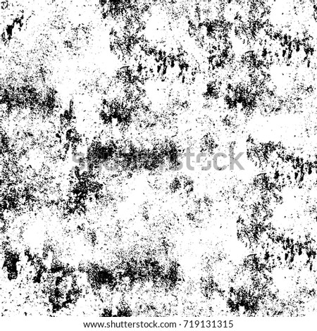 Grunge black and white vector. Abstract futuristic texture pattern. Dark messy dust overlay distress background. Create abstract dotted, scratched, vintage effect