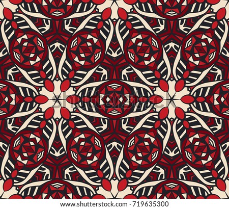 Vector Ethnic Abstract Seamless Festive pattern background ornamental
