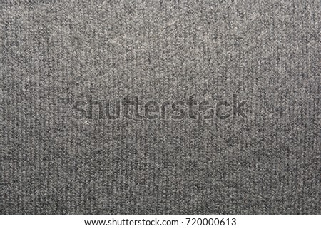 Texture grey knitting fabric