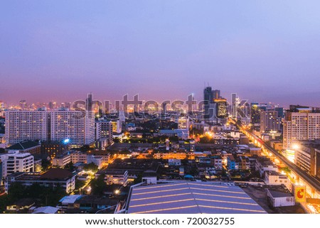 BANGKOK CITYSCAPE NIGHT VIEW