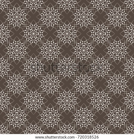 Abstract vintage seamless background, geometric wallpaper pattern . Monochrome  illustration