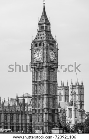 Queen Elizabeth Tower with Big Ben at Westminster - travel photography