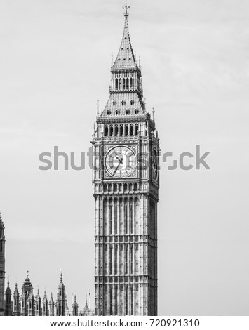 Queen Elizabeth Tower with Big Ben at Westminster - travel photography