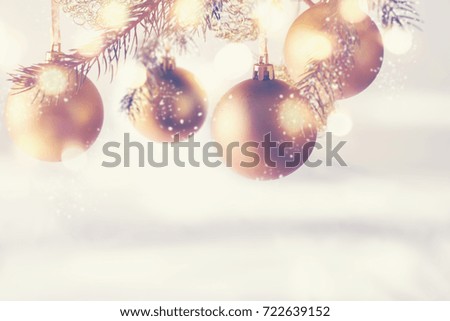 Christmas background with golden stars.