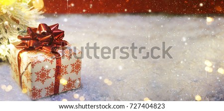 Christmas tree with decoration and lighting