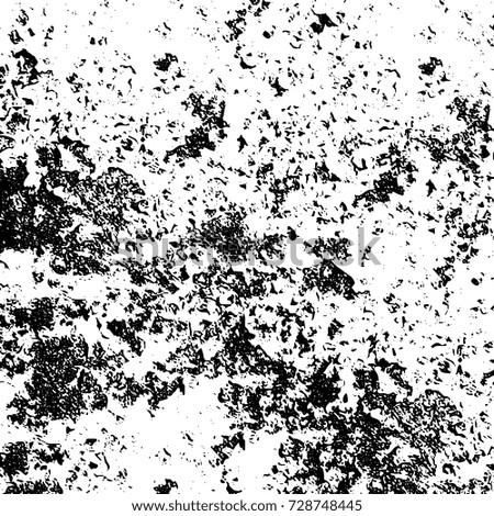 Grunge dark corner messy background. Distressed grainy overlay texture. Ink stroke brushed renovate wall backdrop. Abstract black and white cracks, stains, smears, scrapes for design and printing