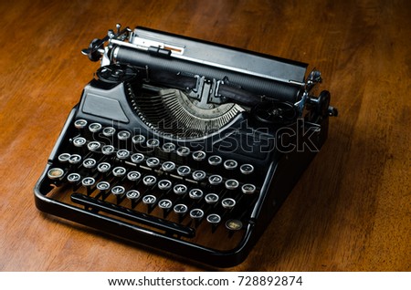 Classic typewriter machine