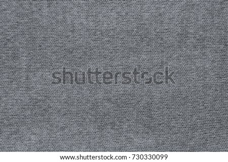 Gray knitting fabric texture background or knitted pattern background. 